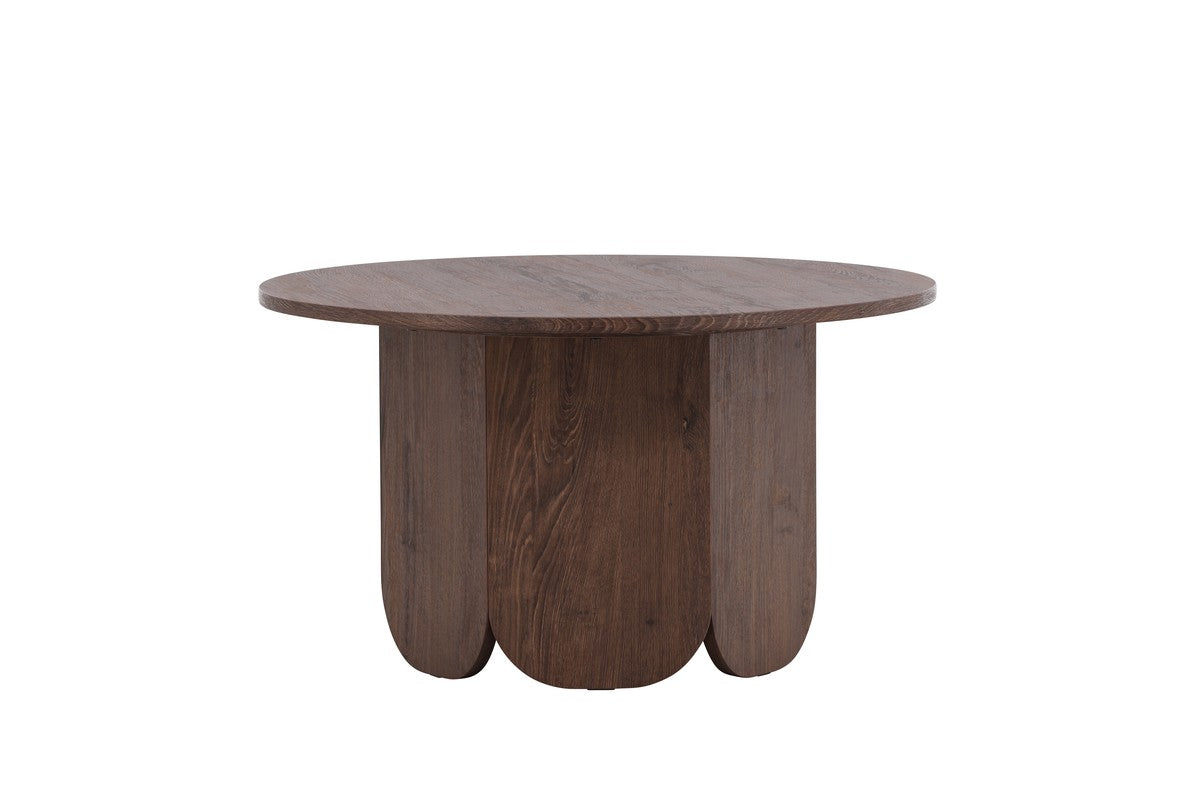 Rebellenclub Yune Salontafel - ø80 cm - Bruin