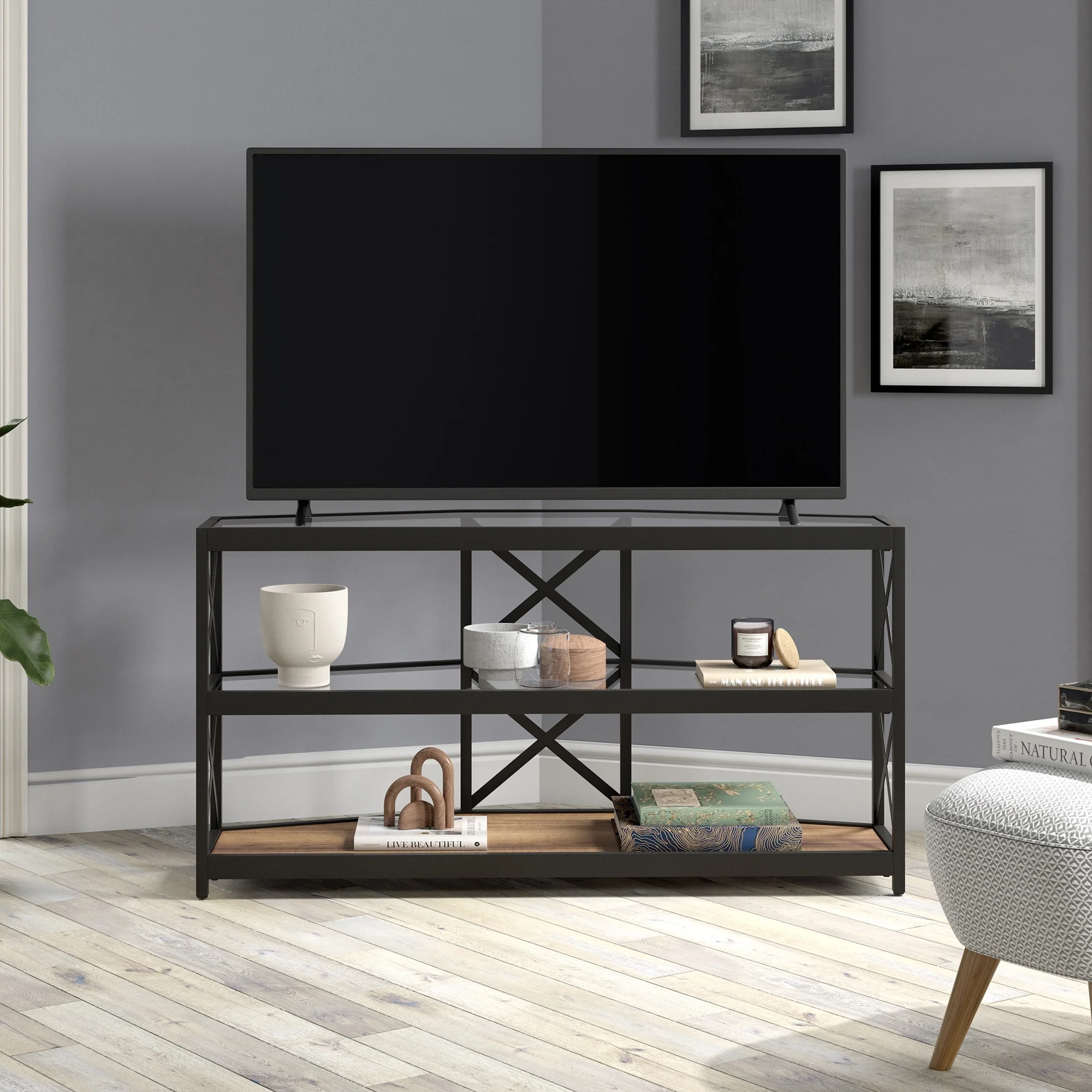 Celine Hexagonal TV Stand