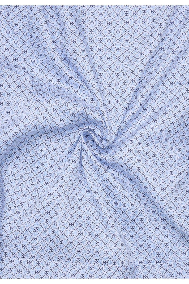 ETERNA Modern Fit Hemd blau, Bedruckt