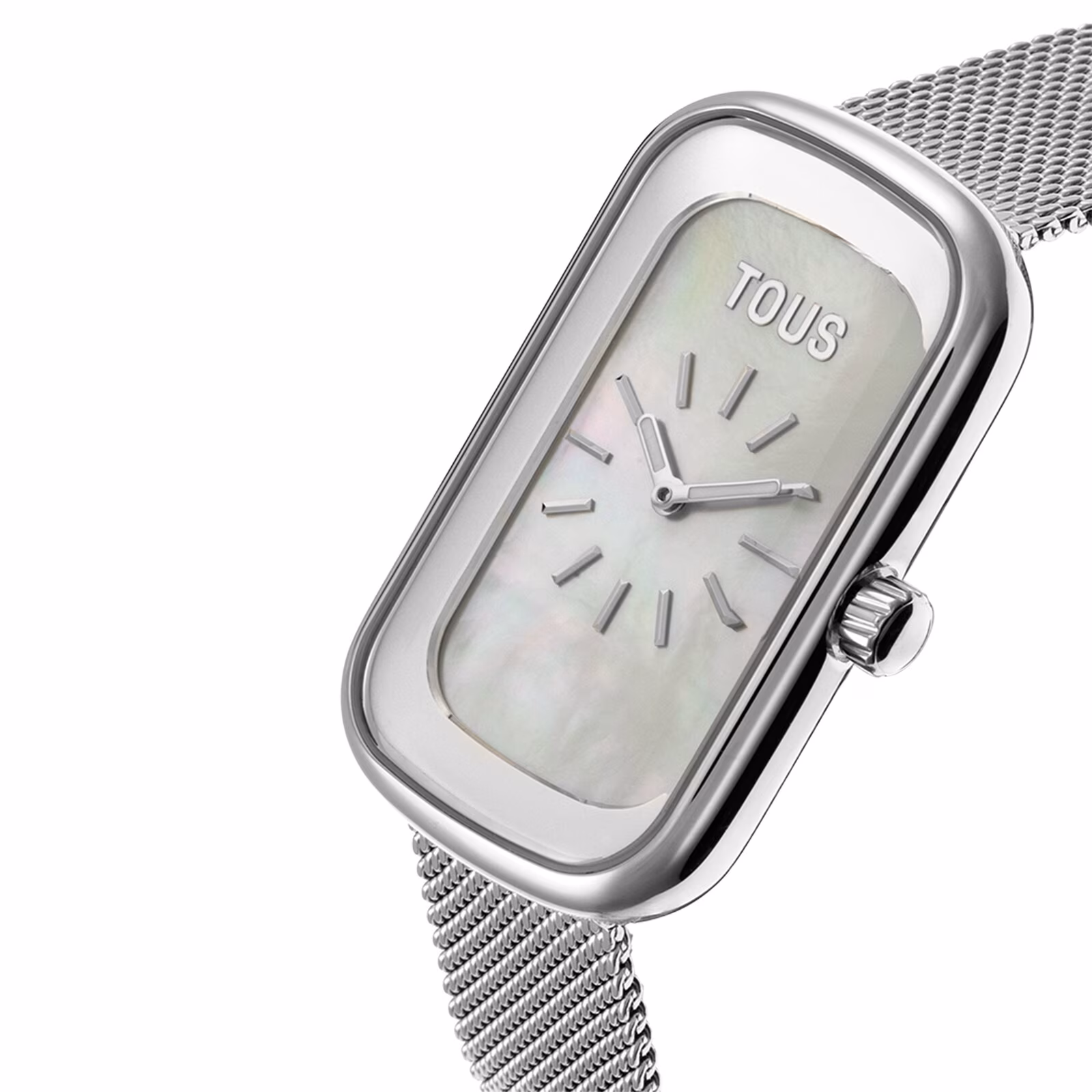 Reloj analógico con esfera de nácar y brazalete de acero T-Band Club