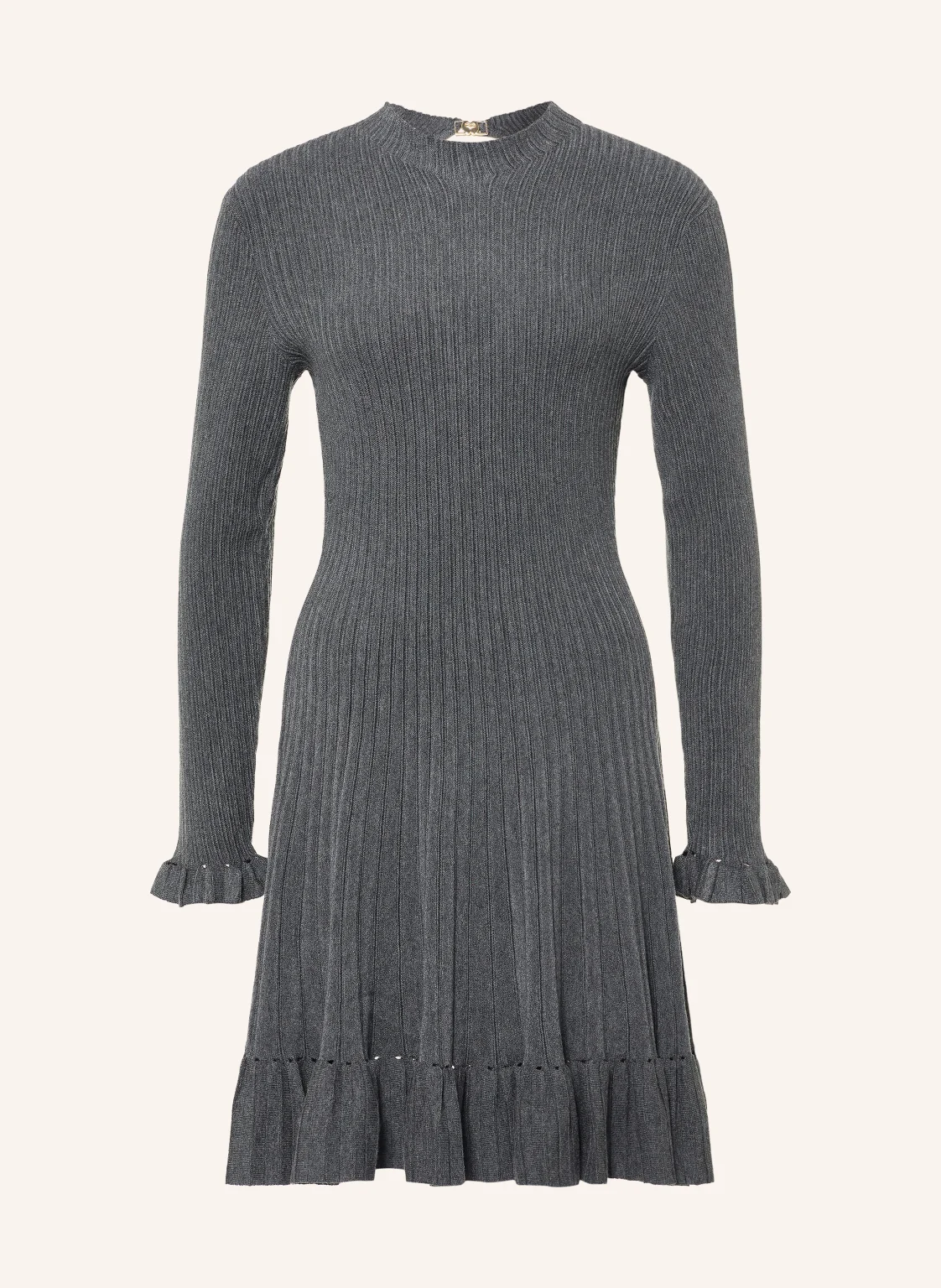maje Strickkleid mit Volants