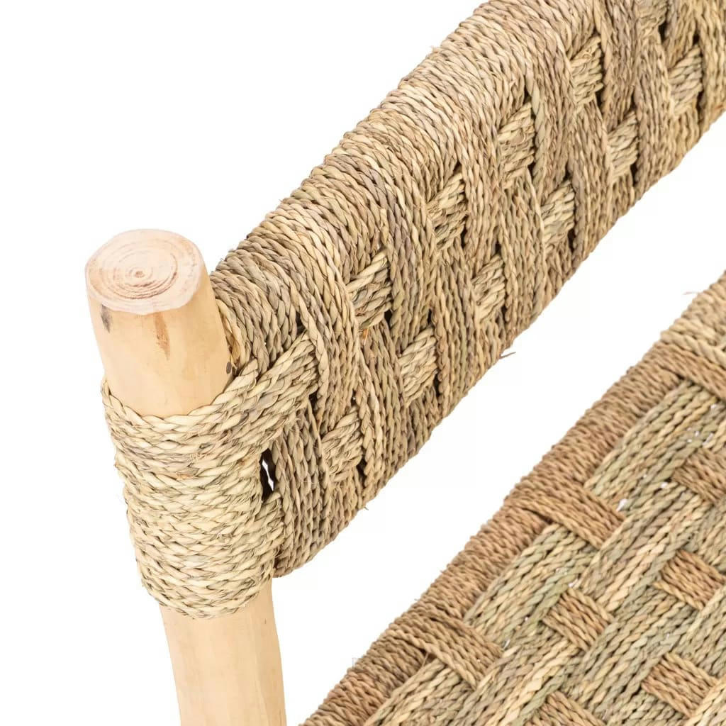 TOKA - Fauteuil en bois d'eucalyptus & corde