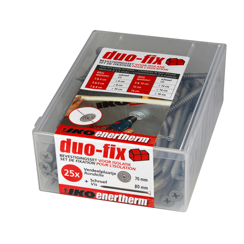 Kit de fixation Duo-Fix pour isolation 6 cm 25 pièces IKO