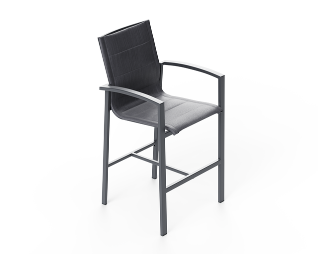 Boston Bar Chair - Gunmetal Grey