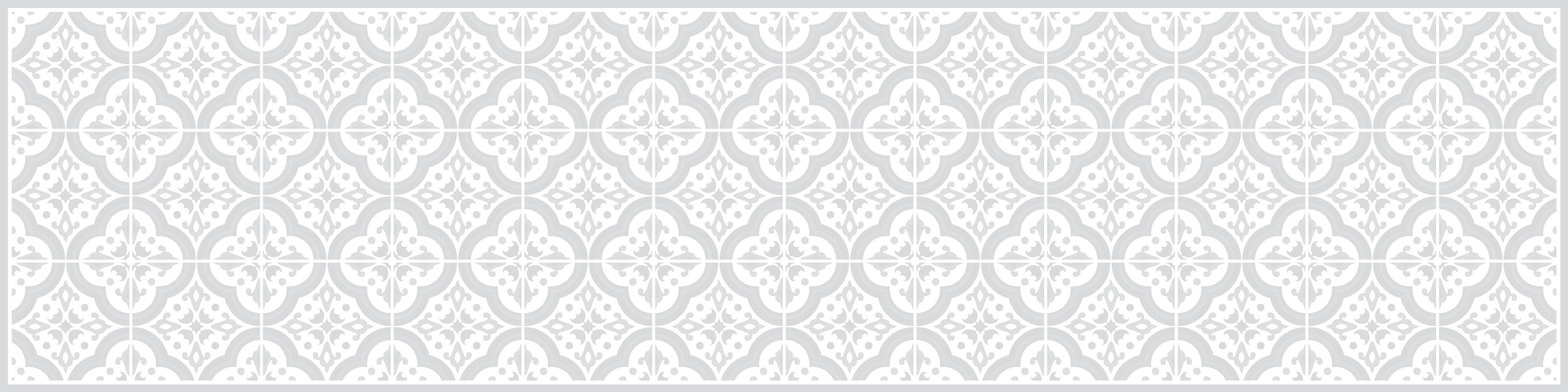 LISBONA - Tapis en vinyl cuisine gris lisbonne 48x198 cm