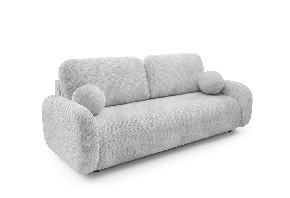 Sofa tapicerowana LEO z funkcją spania Jasny szary