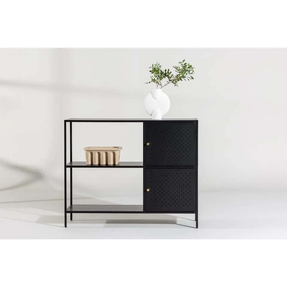 Svea - Camilla wandkast - 100 x 75 cm - zwart