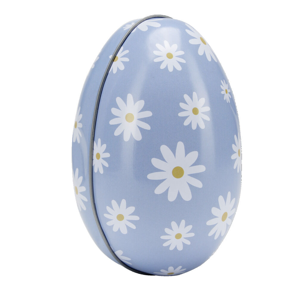 BoÎte en fer forme oeuf 13x9xH7cm (3 modèles)