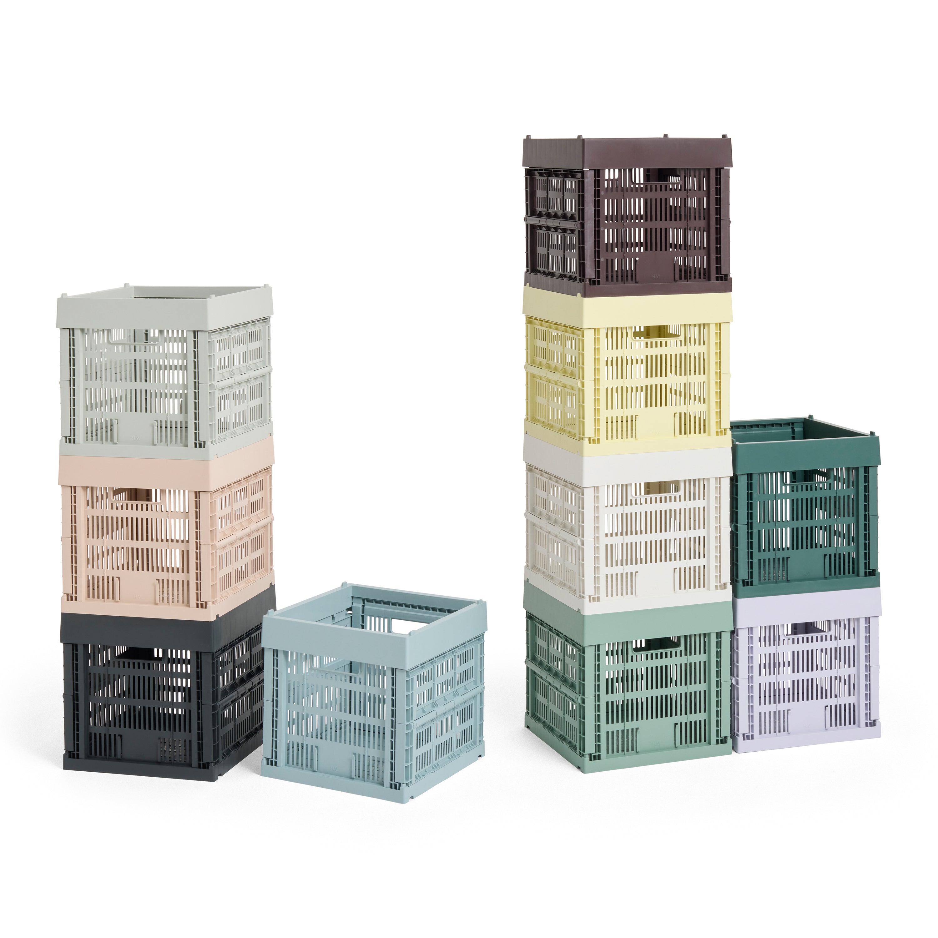 HAY Colour Crates Krat XS - Kubus - Grijs