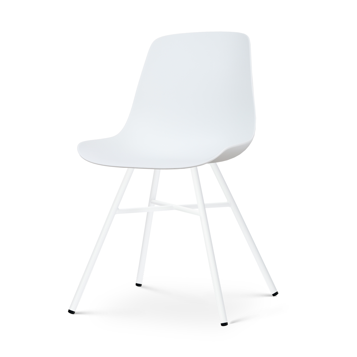 Nolon Noa-Pip Kunststof Tuinstoel Wit - Wit Onderstel