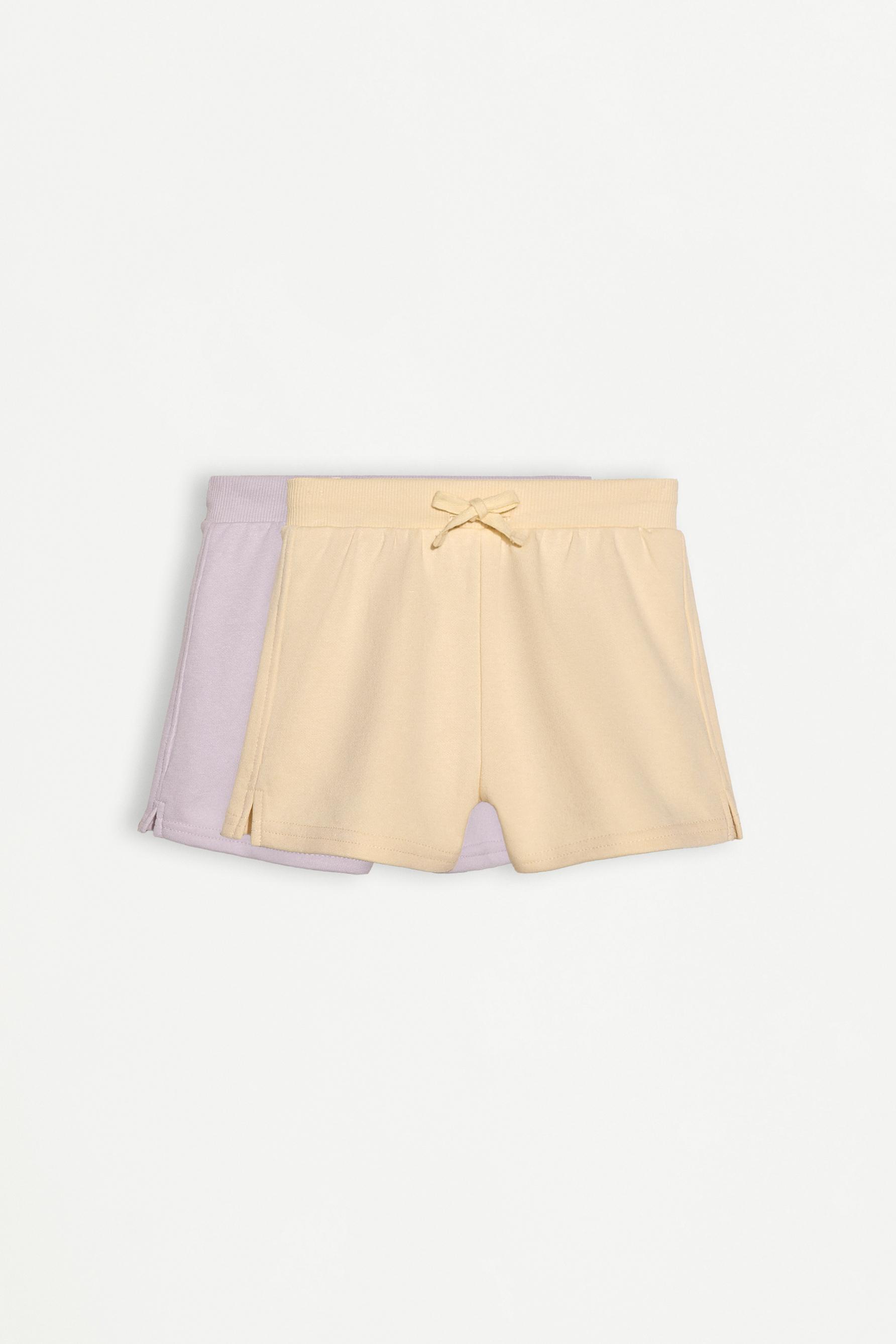 Pack 2 shorts felpa lisos