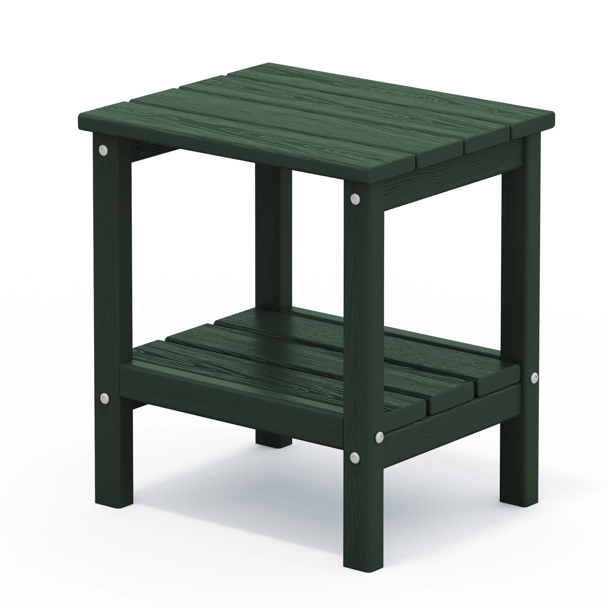 Outdoor HDPE Classic Double-Layer Adirondack Side Table