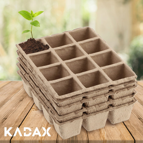 KADAX Doniczki Torfowe Na Rozsady Sadzonki 10x12szt.