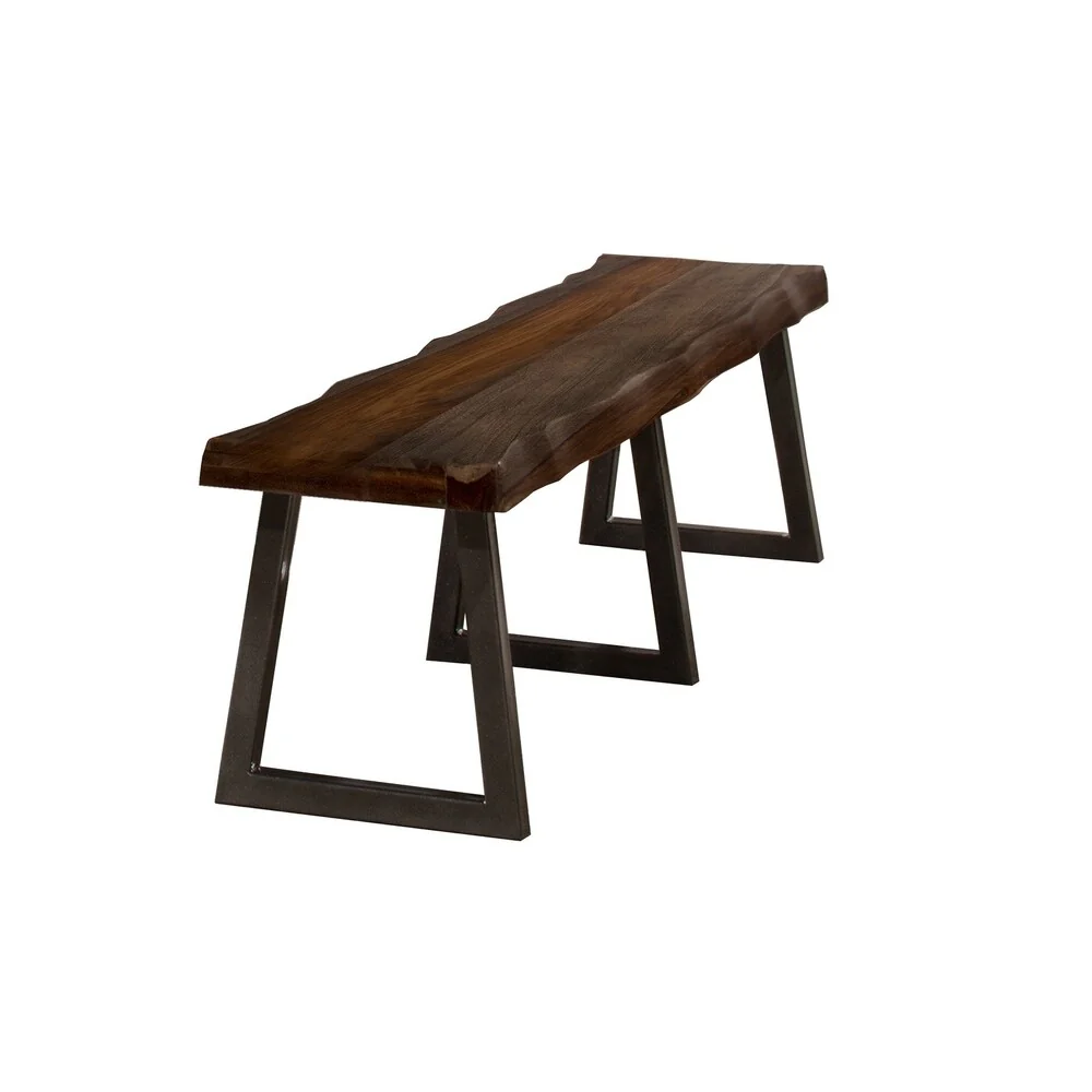 Hillsdale Furniture Emerson Grey Sheesham Bench