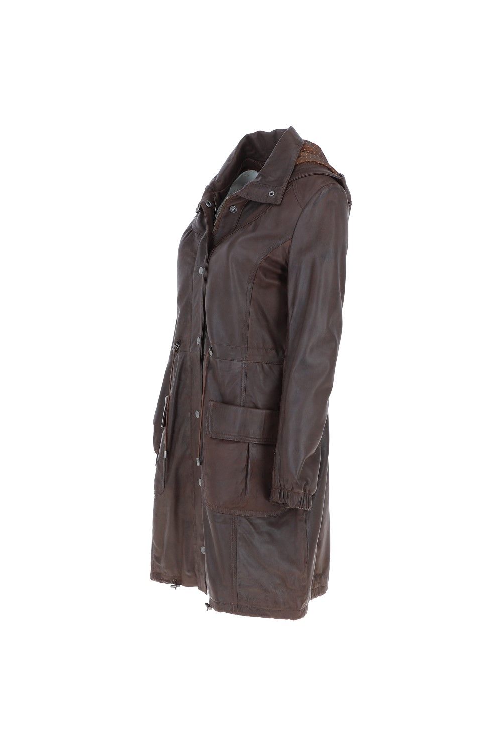Ashwood Leather Brienne' Real Leather Duffle Coat