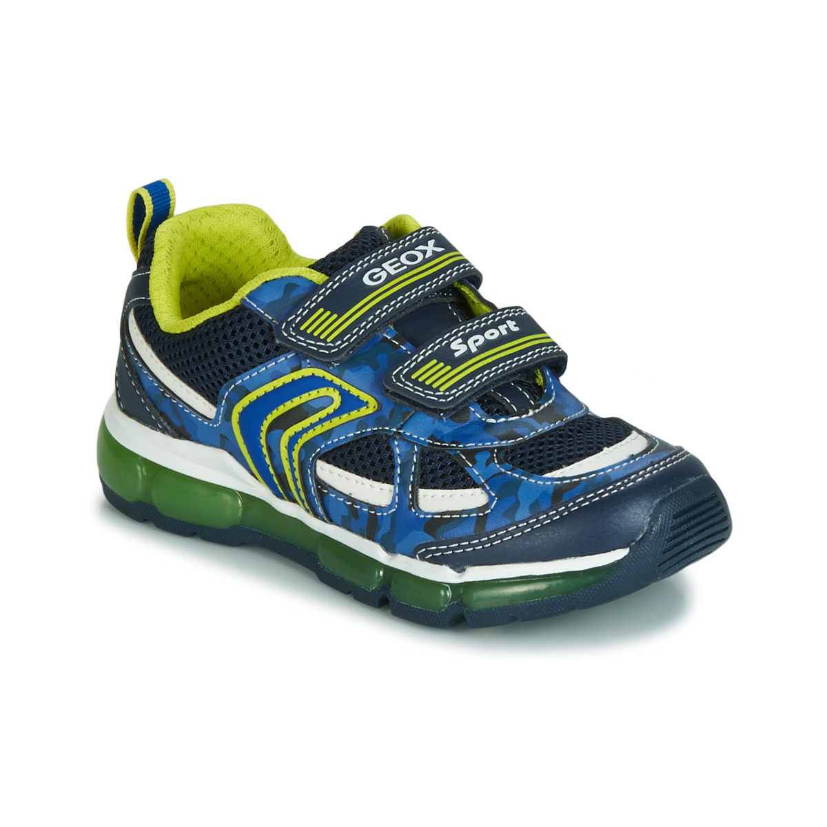 Geox - J ANDROID BOY - Marine / Yellow / Led