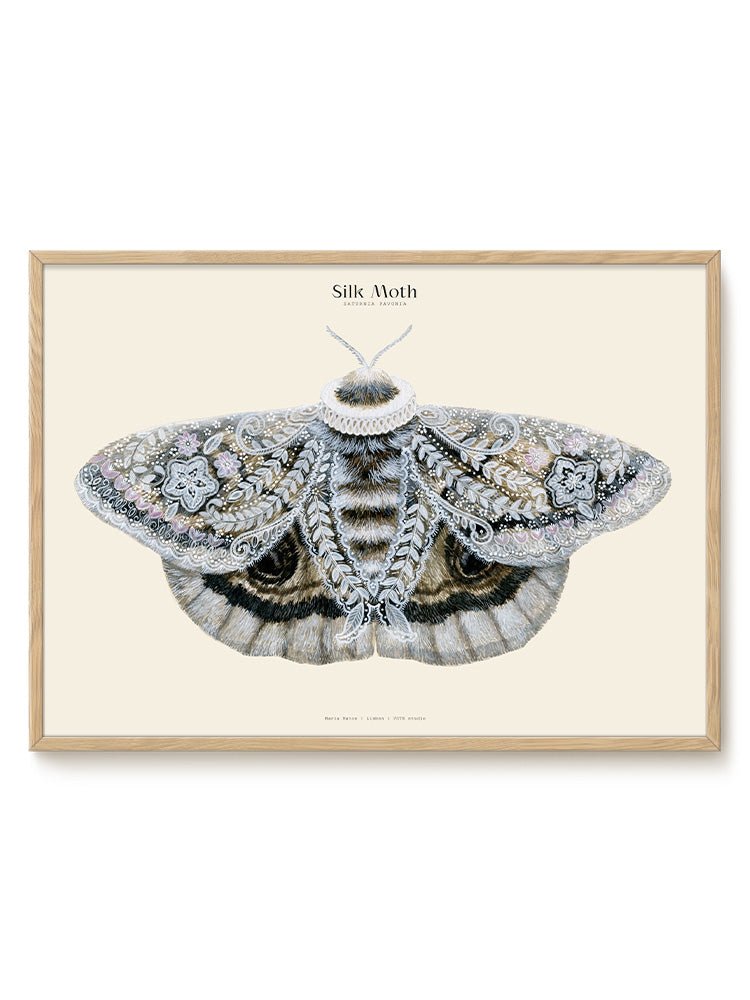 Matos - W. Morris inspired - Silk Moths No.5 - PSTR studio Kunst Poster