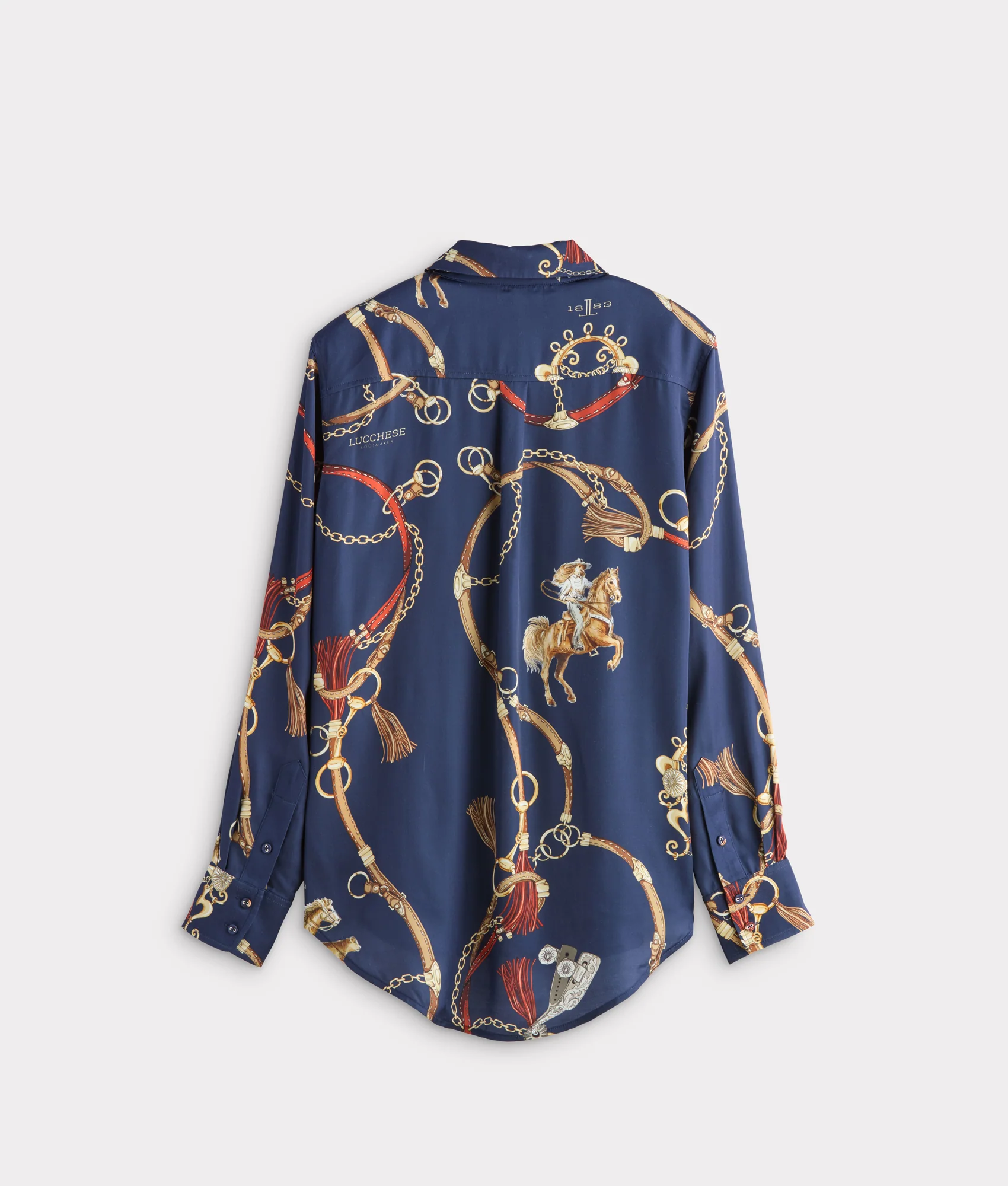 Carolina Blouse - Navy/Multi