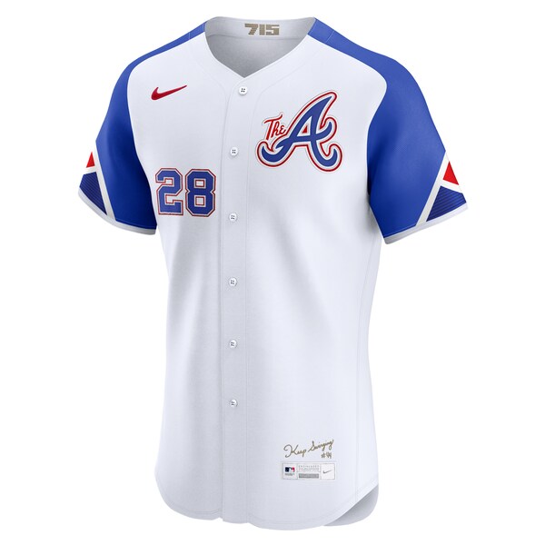Matt Olson Atlanta Braves Nike City Connect Elite Jersey - White