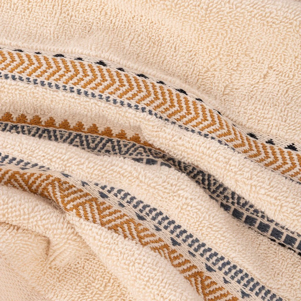 Toalha de Banho de Rosto Algodão Riscas ESNA