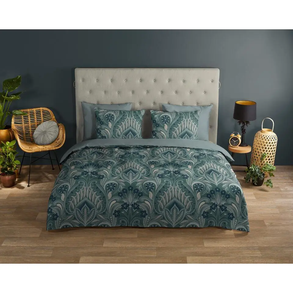 Good Morning Ori?ntaals Dekbedovertrek Groen-Lits-jumeaux (240 x 200/220 cm)