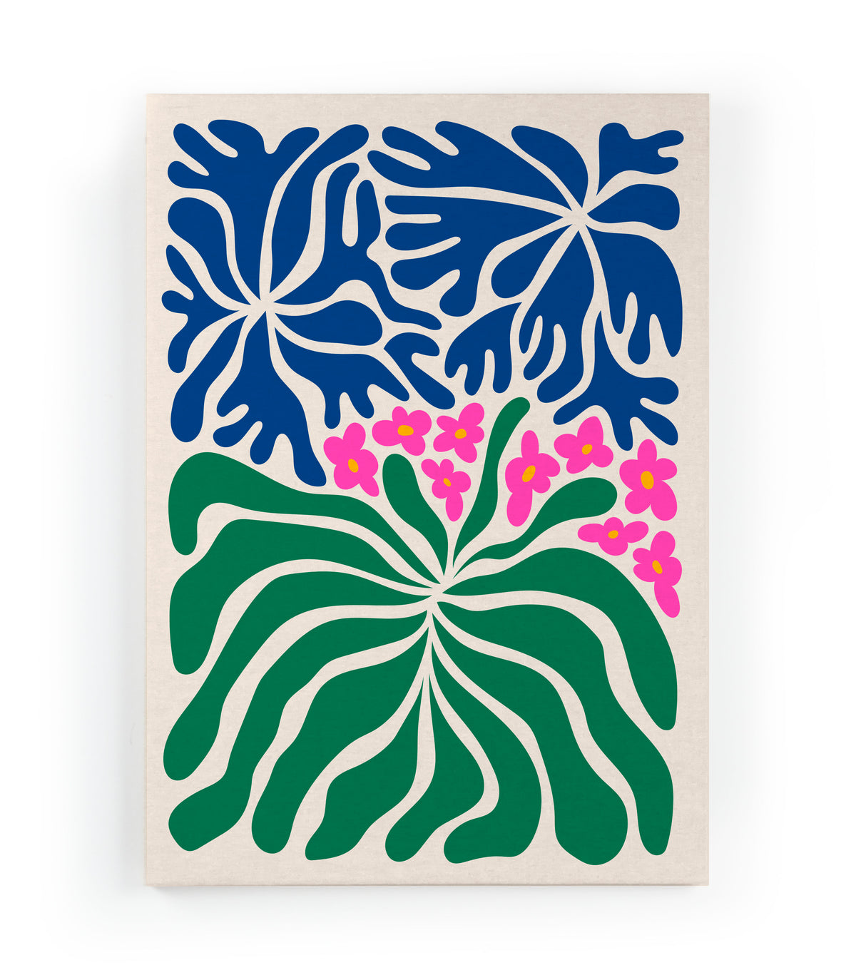 Canvas 60x40 Afdruk Kleurrijke Tuin