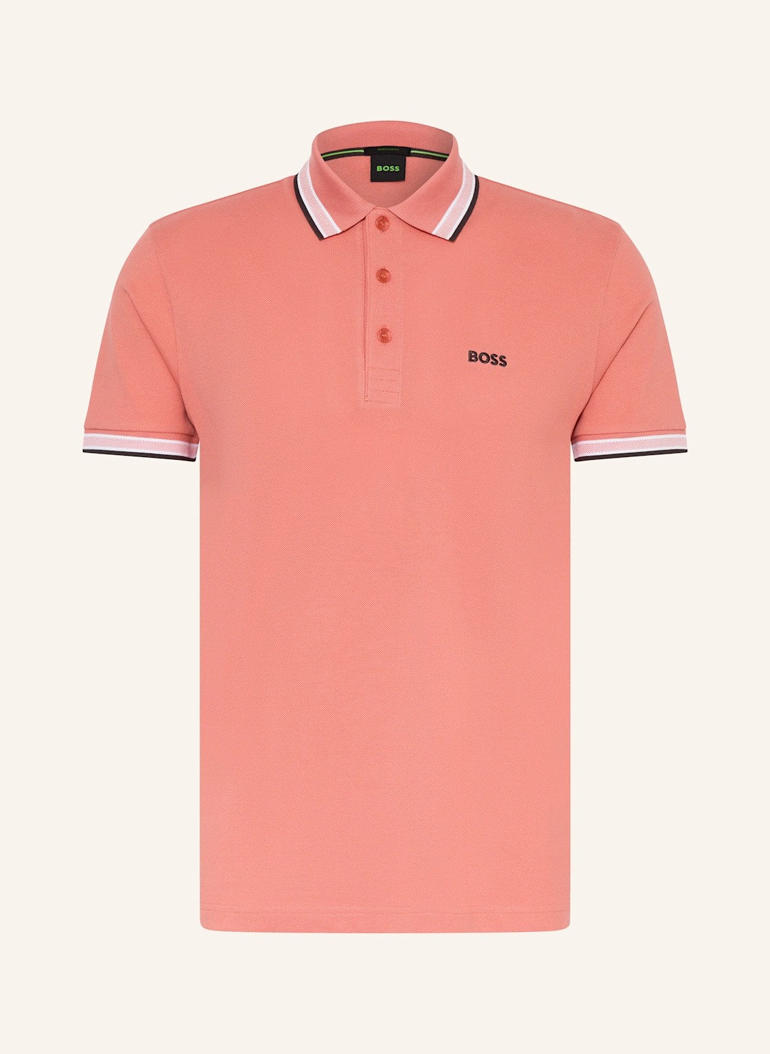 BOSS Piqué-Poloshirt PADDY CURVED Regular Fit