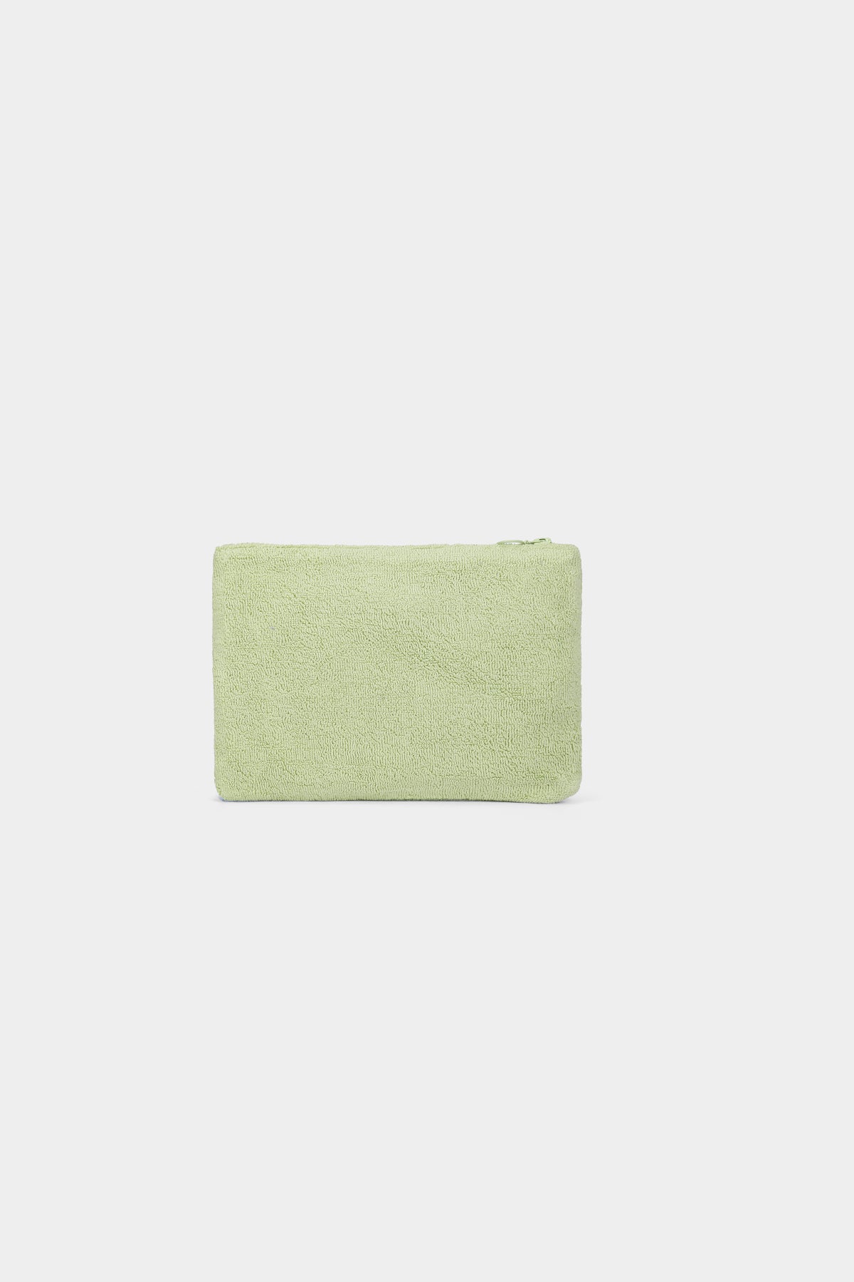 Pochette Ema Éponge vert amande