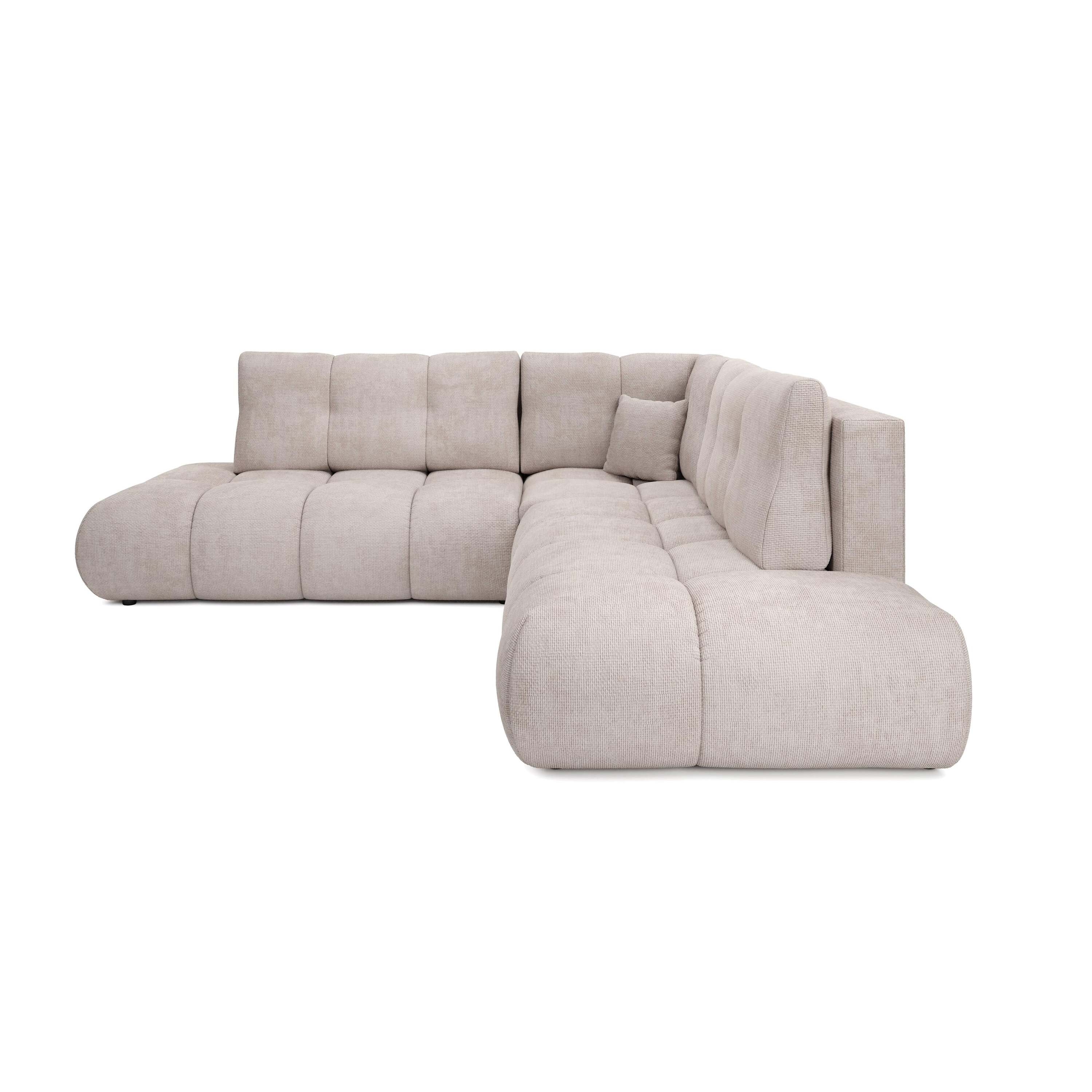 by fonQ Charme Hoekbank Links/Rechts met Slaapfunctie - Chenille - Gre