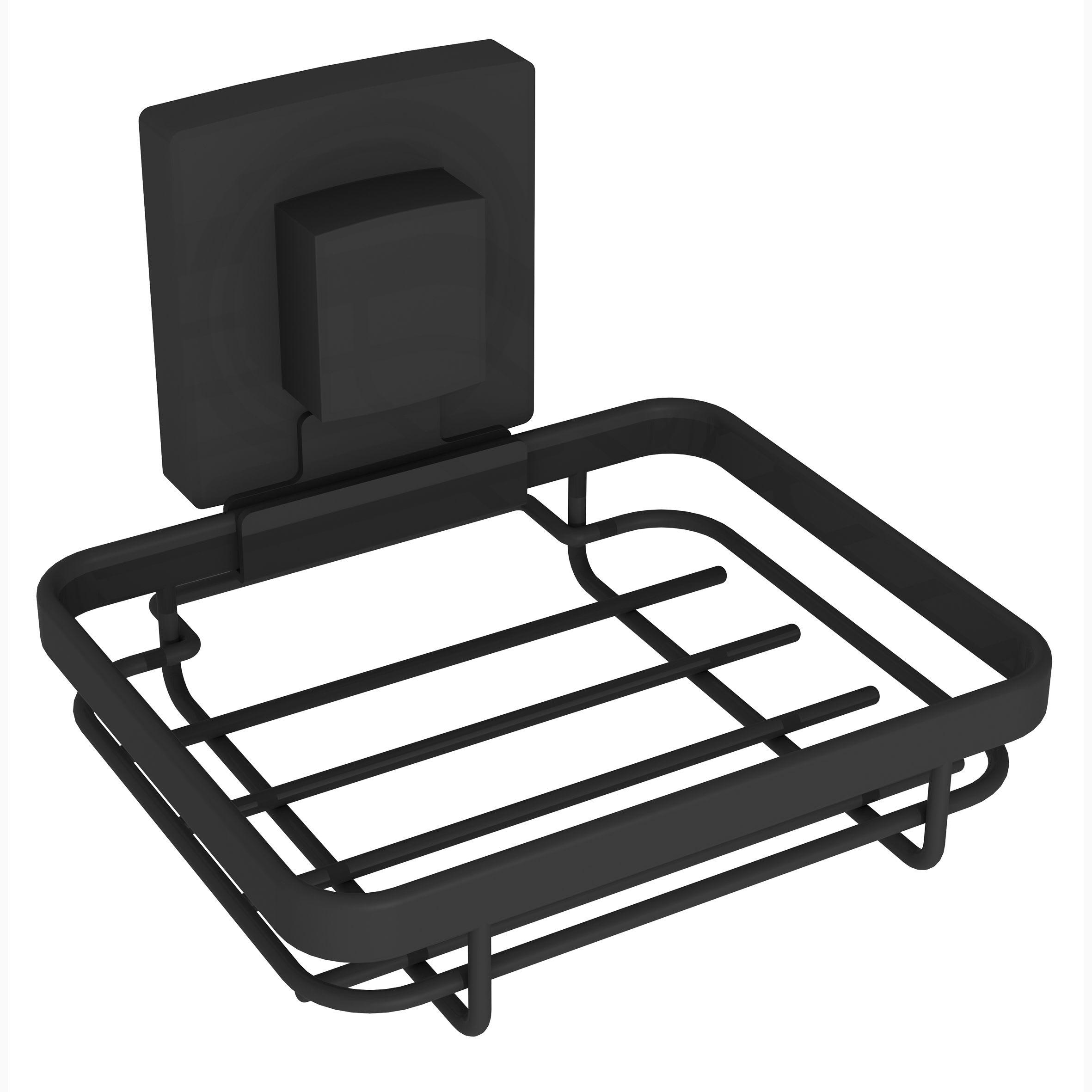 KOTE - Porte-savon  Acier inoxydable  Noir  à fixer au mur