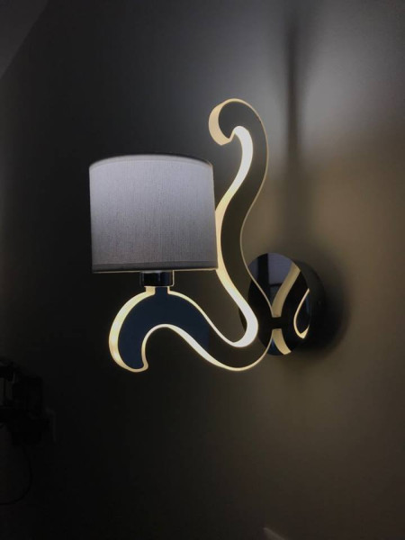 1 LAMPA ambrosia kinkiet 1x40w e14   6w led chrom