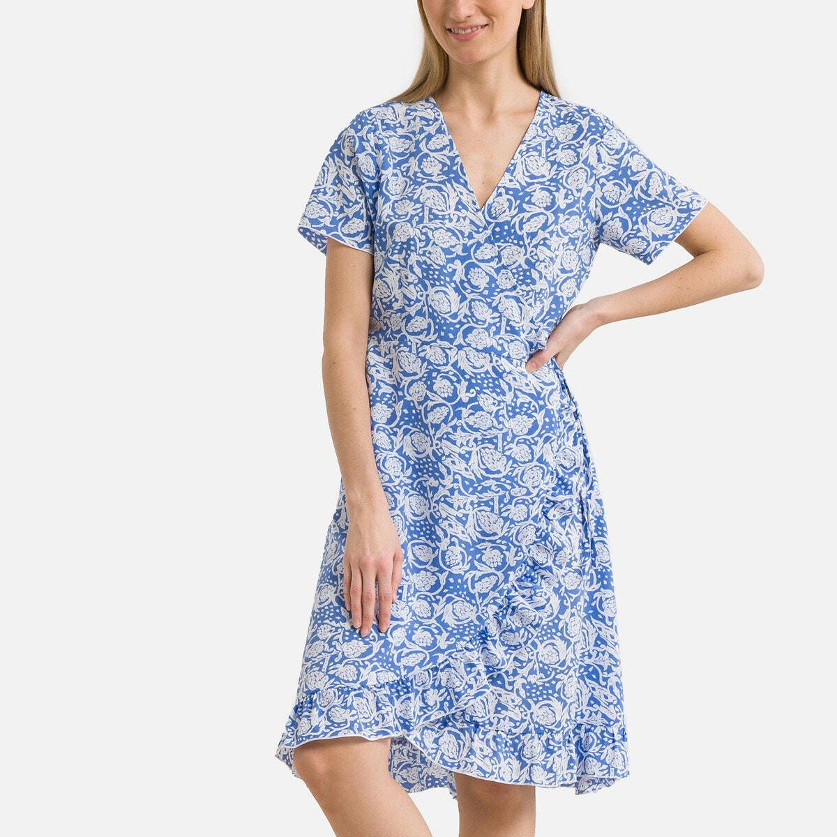 Robe portefeuille imprimée