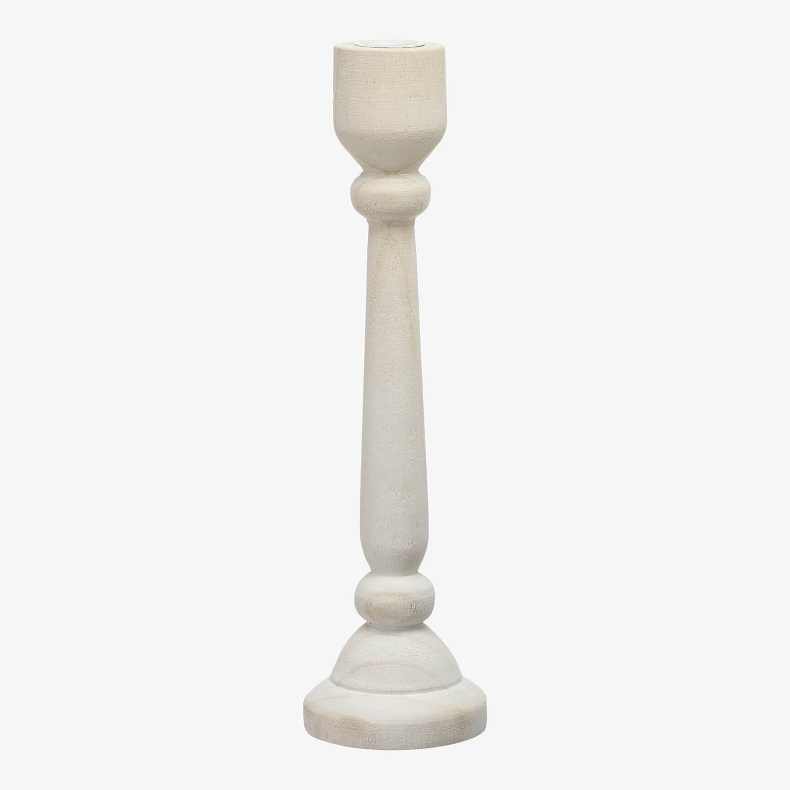 Stabkerzenhalter White Weiß, ⌀ 9 cm, H 300 mm