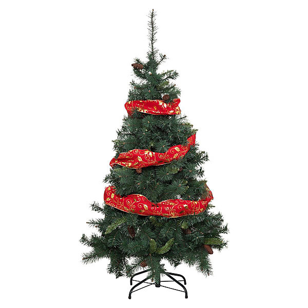 Guirlande de Noël ruban Poinsettia 12cmx5cm - Atmosphera