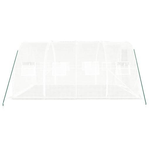 NNEVL Greenhouse with Steel Frame White 12 m&sup2; 4x3x2 m