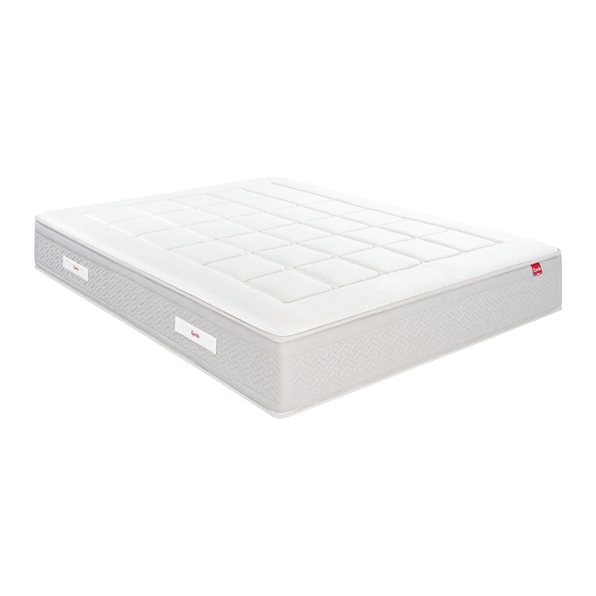 - Matelas ressorts ensachés, mémoire de forme et laine 180x200