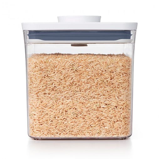 2 X Oxo Good Big Square Short 2600Ml Air Tight 2.6L Pop 2.0 Container