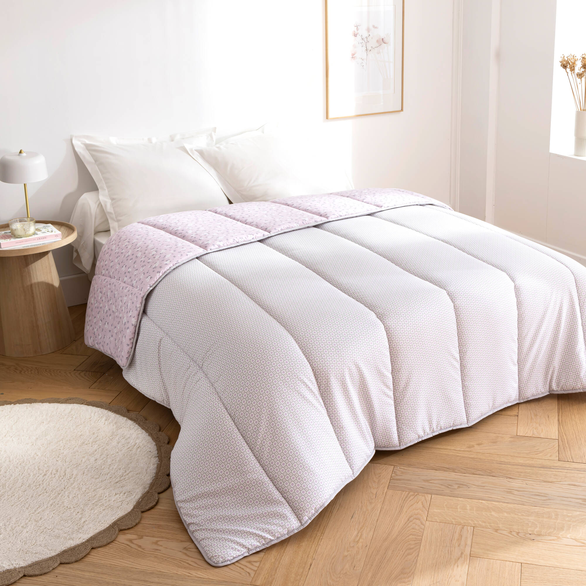 Couette microfibre imprimé Printemps 400 g/m²