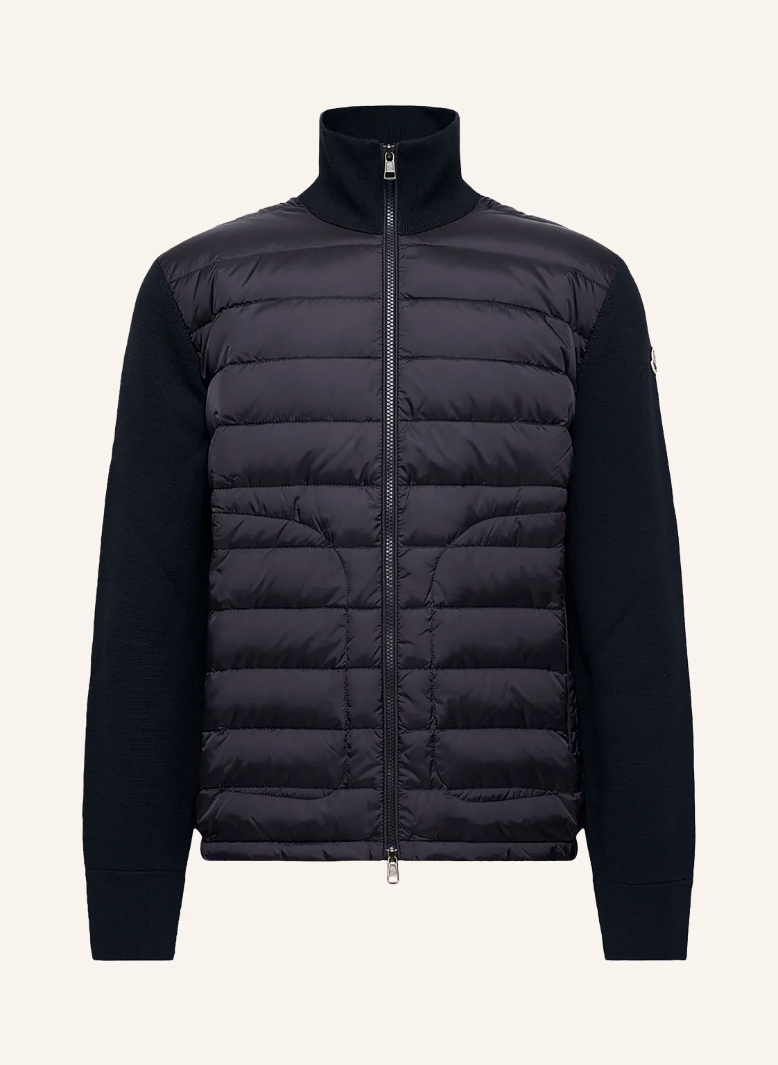 MONCLER Lightweight-Daunenjacke im Materialmix