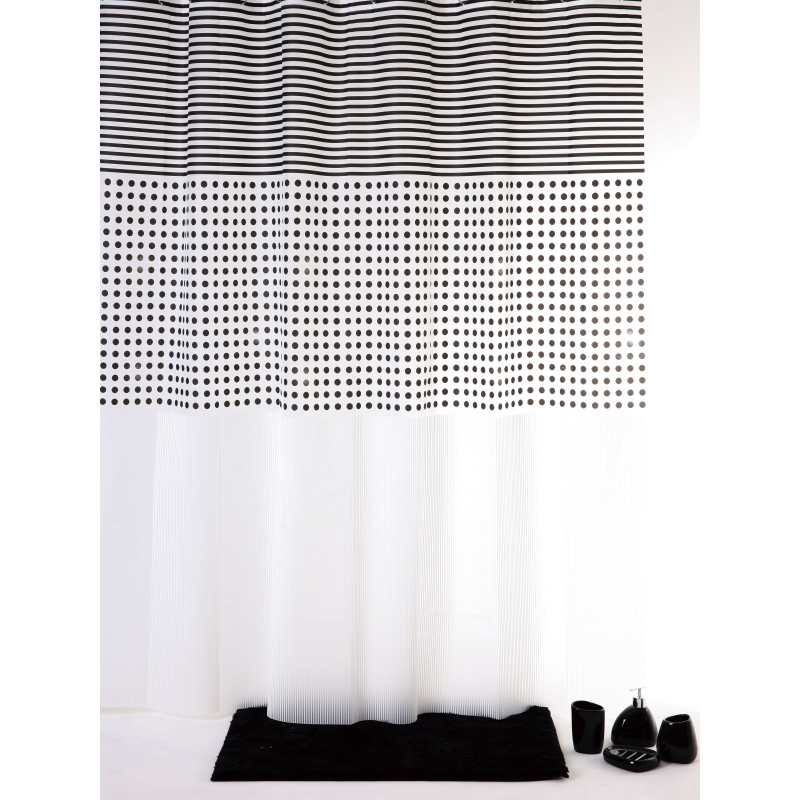 Rideau de douche Grey 180 x 200 cm ALLIBERT