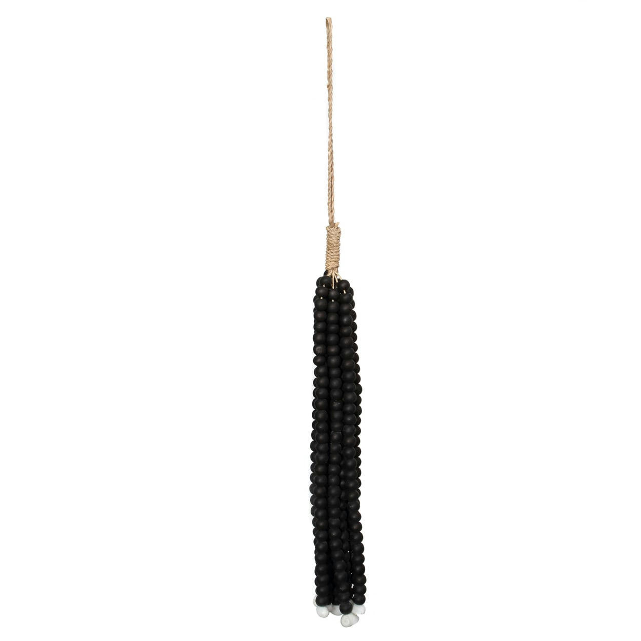 WOODEN BEADS - Décoration suspendue en bois noir