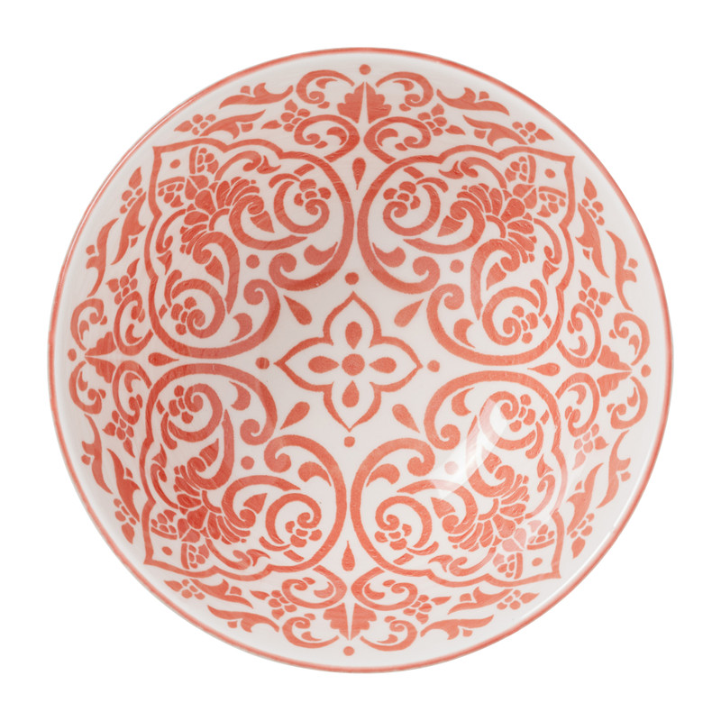 Schaaltje Nora - groen/roze - &Oslash;15.8x7.3 cm