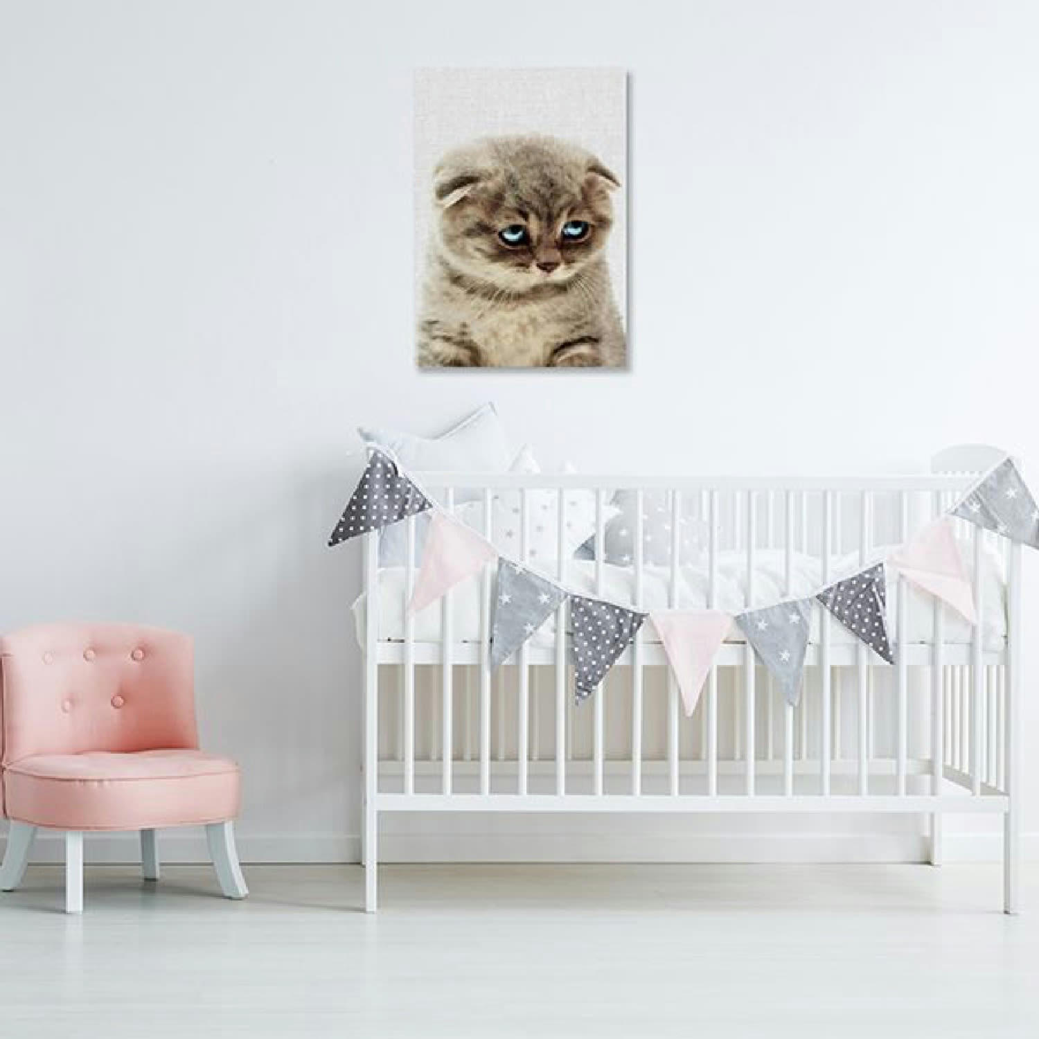 ANIMAL FUN - Tableau métal chat 32x45