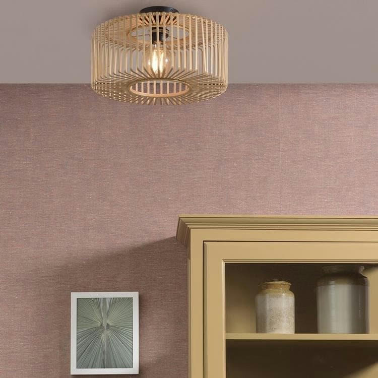 BROMO - Plafonnier en bambou naturel D40