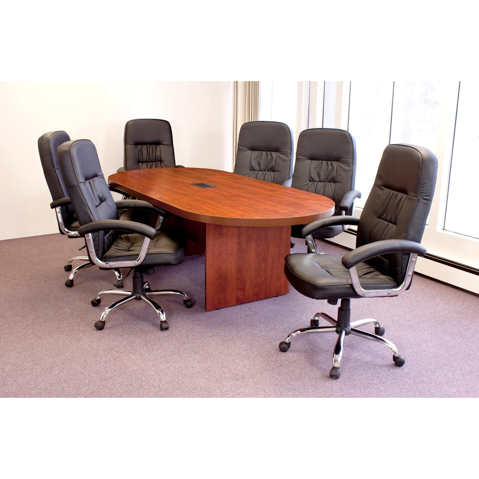 Livingtston 95 Conference Table with Power- Cherry