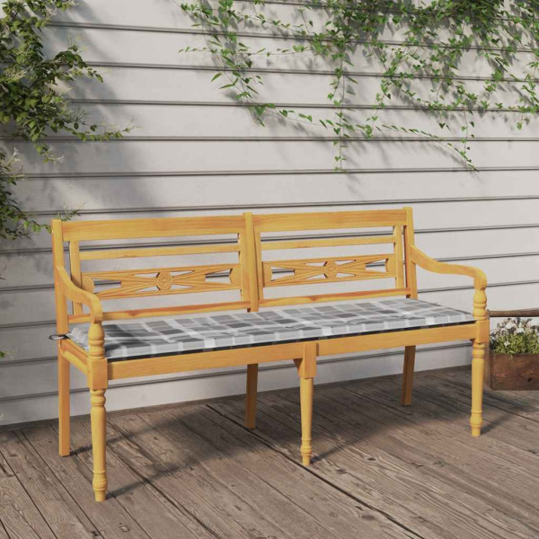 Ławka Brąz 150 cm Drewno tekowe vidaXL