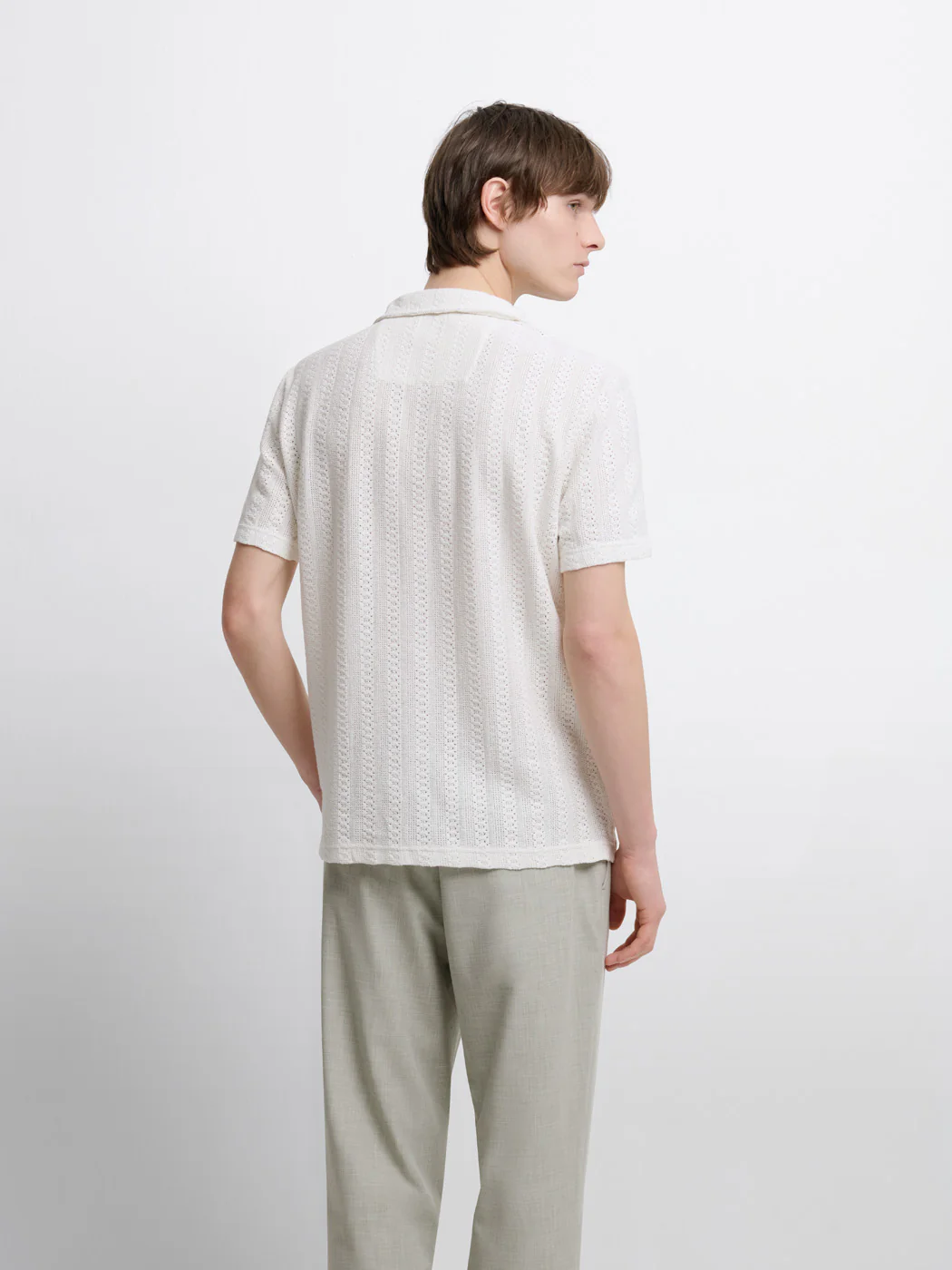 Polo col derby en coton