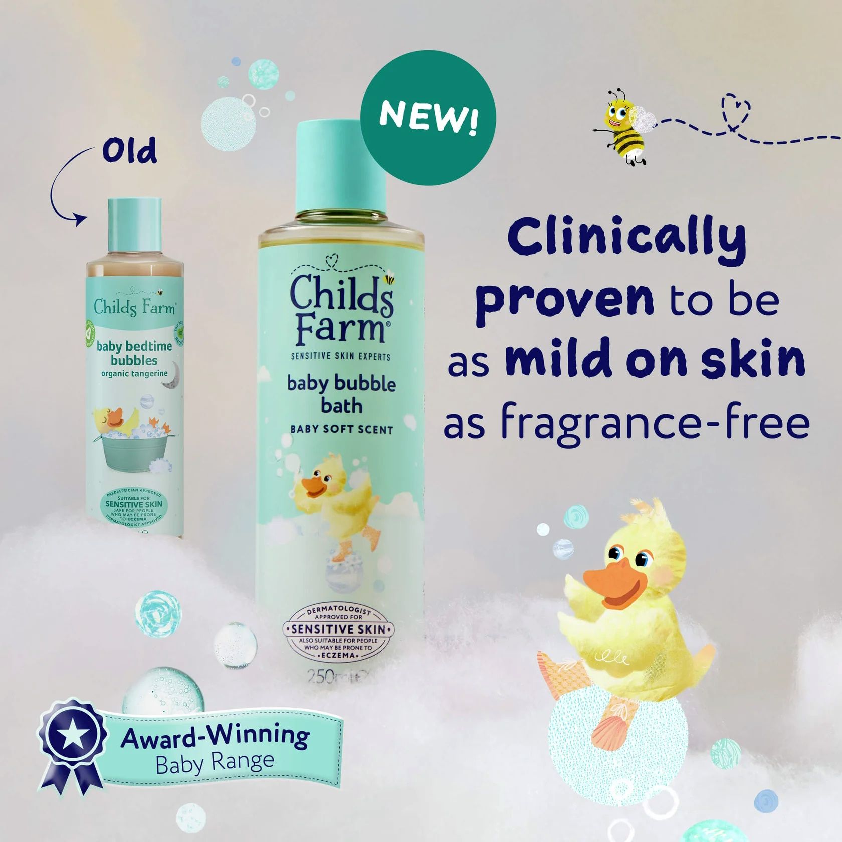 Child's Farm Baby Bubble Bath Soft Scent 250ml