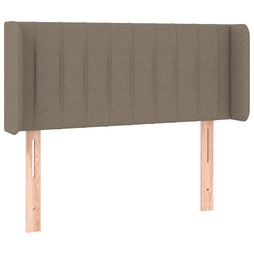 Wezgłowie Taupe 103 x 16 x 78/88 cm Tkanina vidaXL
