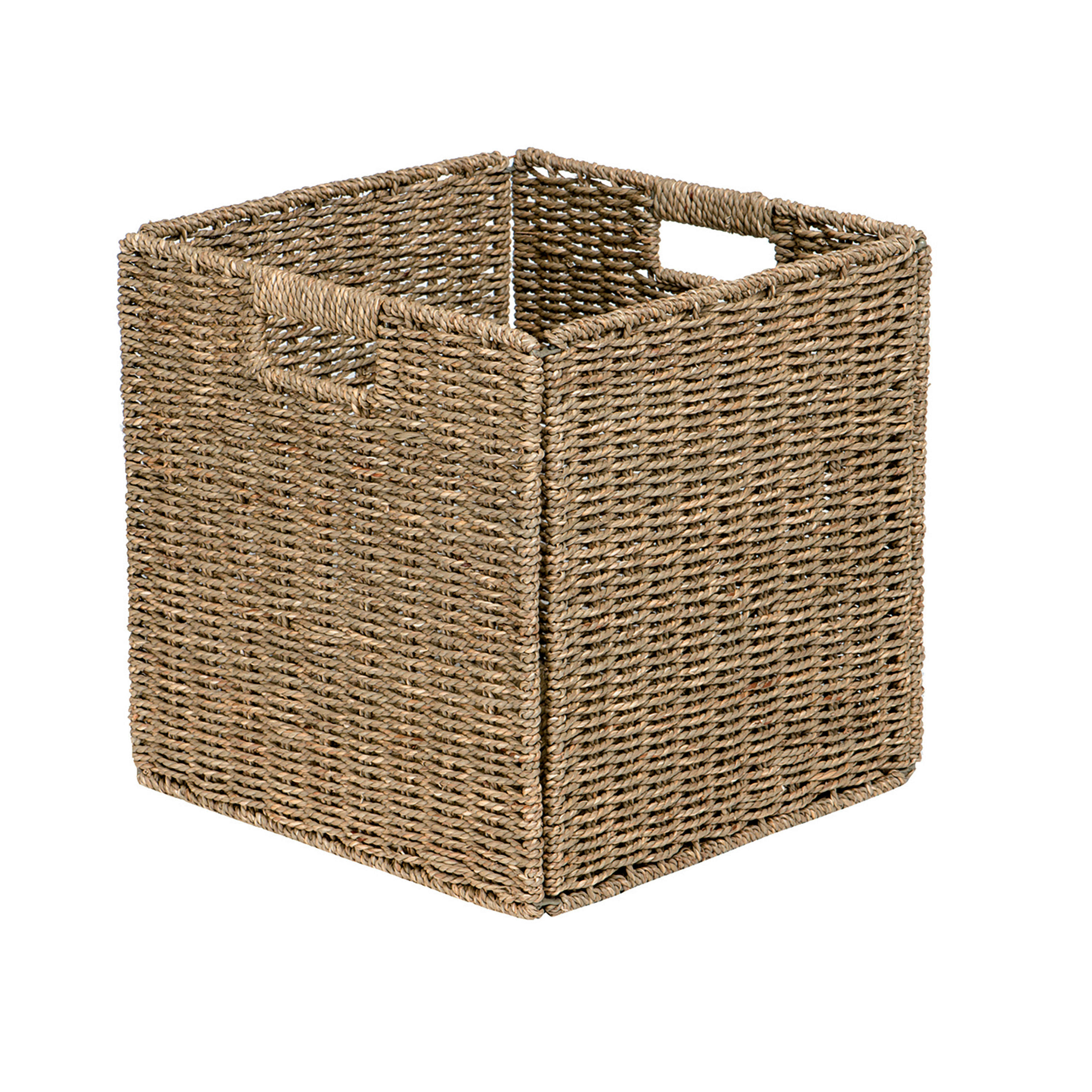- Panier de rangement pliable en jonc de mer 31x31x31cm